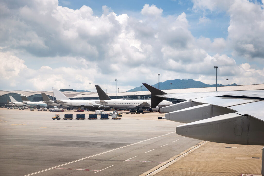 airplanes lined up to board at haneda airport japan destinations