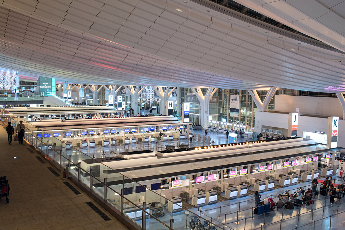Tokyo, Japan, Haneda Airport terminal interior